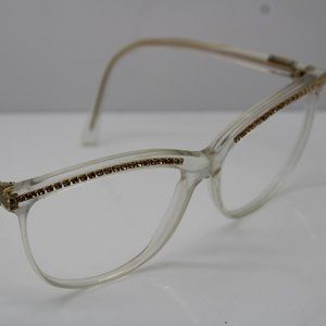 Harpers Bazaar 2 Hearst Zyloware 050 Eyeglass Frames Clear/Gold
